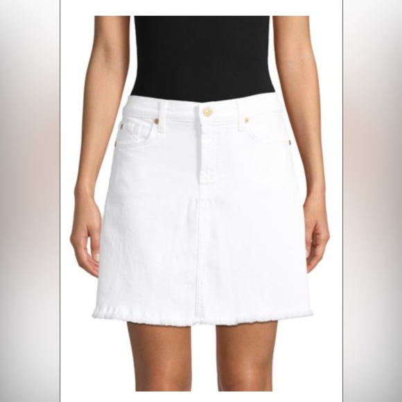 NWT 7 for All Mankind Mini Skirt 28